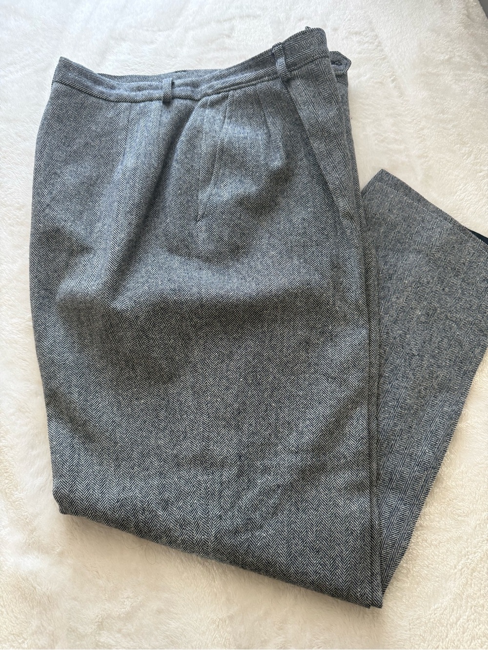 Pendleton Gray Herringbone Dress Pants